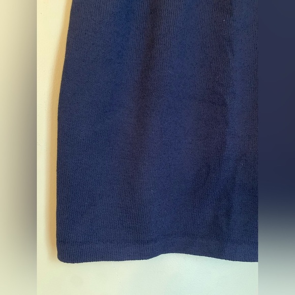 ST. JOHN basics Skirt Dark Blue size 10 - Picture 2 of 5